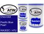 Preview: Chevrolet, Pacific Blue Pearl, WA302C / 47U: 500ml Lackdose + 500ml Klarlack + 250ml Härter - Set, von ATW Autoteile West.